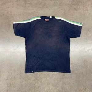 Point Zero Y2K Stripe Shoulder T-Shirt Men's Large